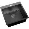 Mexen Solix chiuvetă din oțel inoxidabil cu o cuvă 500 x 500 mm, negru - 6407501000-70