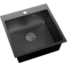 Mexen Solix chiuvetă din oțel inoxidabil cu 1 compartiment 500 x 500 mm, negru HC - 6407501000-70HC