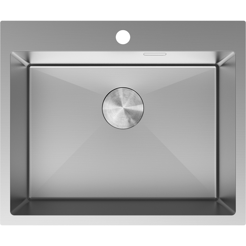 Mexen Solix chiuvetă de bucătărie din oțel cu 1 cuvă 600 x 500 mm, inox - 6408601000-01