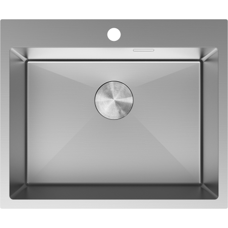 Mexen Solix chiuvetă de bucătărie din oțel cu 1 cuvă 600 x 500 mm, inox - 6408601000-01