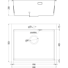 Mexen Solix chiuvetă de oțel inoxidabil 1-cameră 600 x 500 mm, inox - 6408601000-01