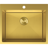 Mexen Solix egymedencés rozsdamentes acél mosogató 600 x 500 mm, arany HC - 6408601000-55HC
