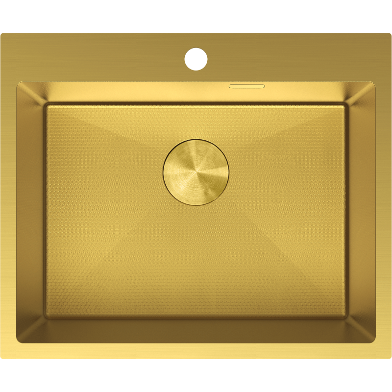 Mexen Solix chiuvetă din oțel inoxidabil cu 1 compartiment 600 x 500 mm, auriu HC - 6408601000-55HC