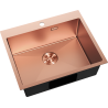 Mexen Solix chiuvetă din oțel cu 1 compartiment 600 x 500 mm, cupru - 6408601000-65