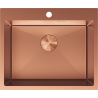 Mexen Solix chiuvetă de bucătărie din oțel cu 1 compartiment, 600 x 500 mm, cupru - 6408601000-65