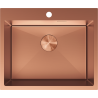 Mexen Solix rozsdamentes acél mosogató 1-medencés 600 x 500 mm, réz - 6408601000-65