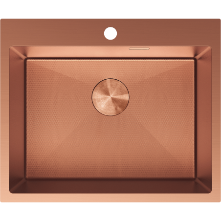 Mexen Solix chiuvetă din oțel inoxidabil 1 cameră 600 x 500 mm, cupru HC - 6408601000-65HC