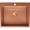 Mexen Solix acél mosogató 1-medencés 600 x 500 mm, réz HC - 6408601000-65HC