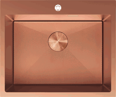 Mexen Solix chiuvetă din oțel inoxidabil 1 cameră 600 x 500 mm, cupru HC - 6408601000-65HC