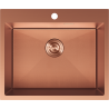 Mexen Solix acél mosogató 1-medencés 600 x 500 mm, réz HC - 6408601000-65HC