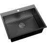Mexen Solix chiuvetă de oțel inoxidabil 1-cameră 600 x 500 mm, negru - 6408601000-70