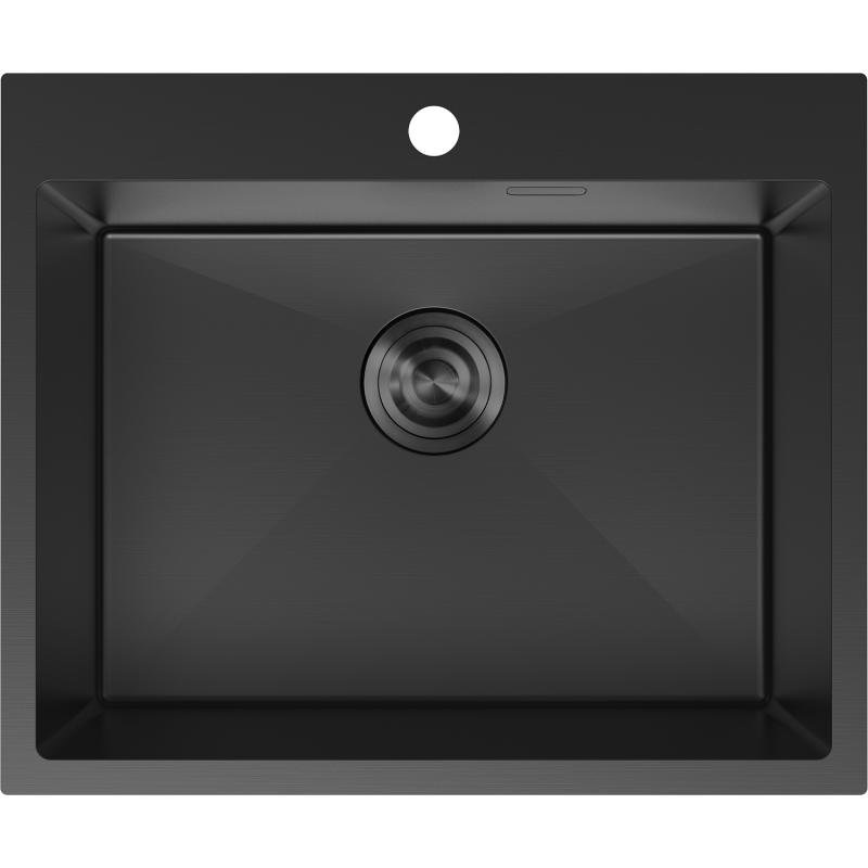 Mexen Solix chiuvetă din oțel inoxidabil cu 1 compartiment 600 x 500 mm, negru - 6408601000-70