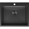 Mexen Solix chiuvetă de oțel inoxidabil 1-cameră 600 x 500 mm, negru - 6408601000-70