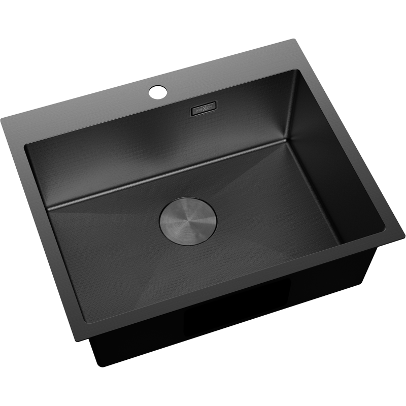 Mexen Solix chiuvetă de oțel inoxidabil cu o singură cameră 600 x 500 mm, negru HC - 6408601000-70HC