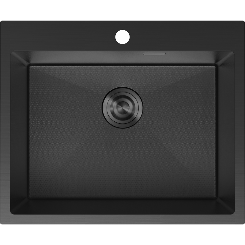 Mexen Solix chiuvetă de oțel inoxidabil cu o singură cameră 600 x 500 mm, negru HC - 6408601000-70HC