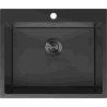 Mexen Solix acél mosogató 1-medencés 600 x 500 mm, fekete HC - 6408601000-70HC