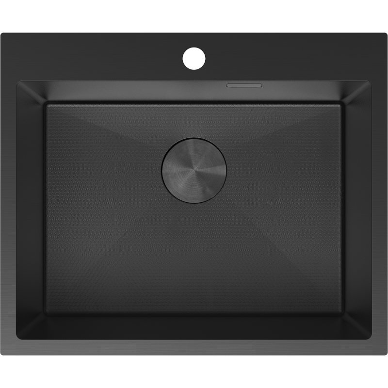 Mexen Solix chiuvetă de oțel inoxidabil cu o singură cameră 600 x 500 mm, negru HC - 6408601000-70HC