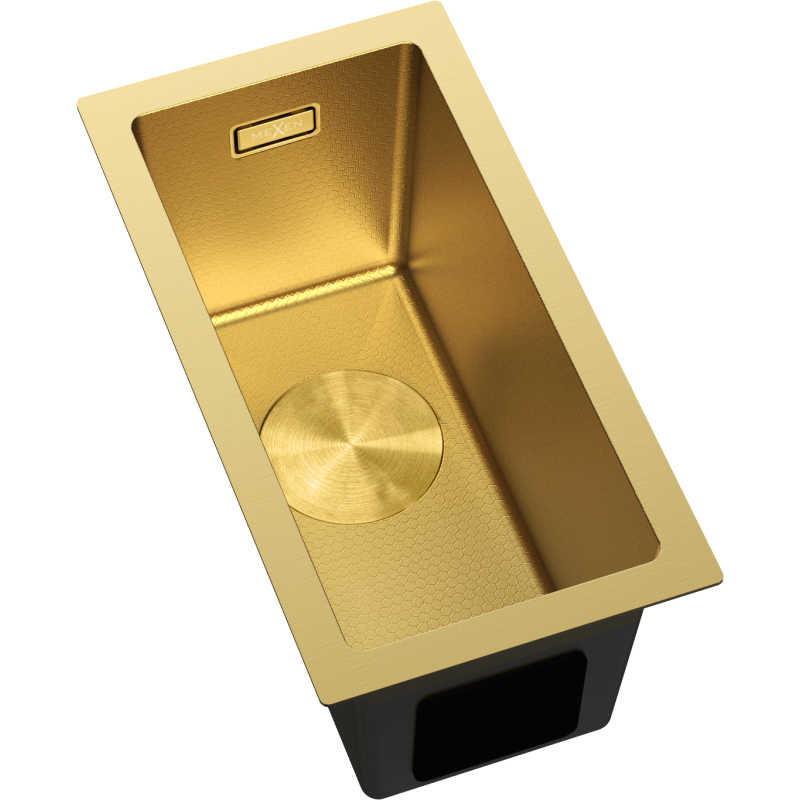 Mexen Trixo chiuvetă din oțel 1-cameră 230 x 440 mm, aurie HC - 6411221000-55HC