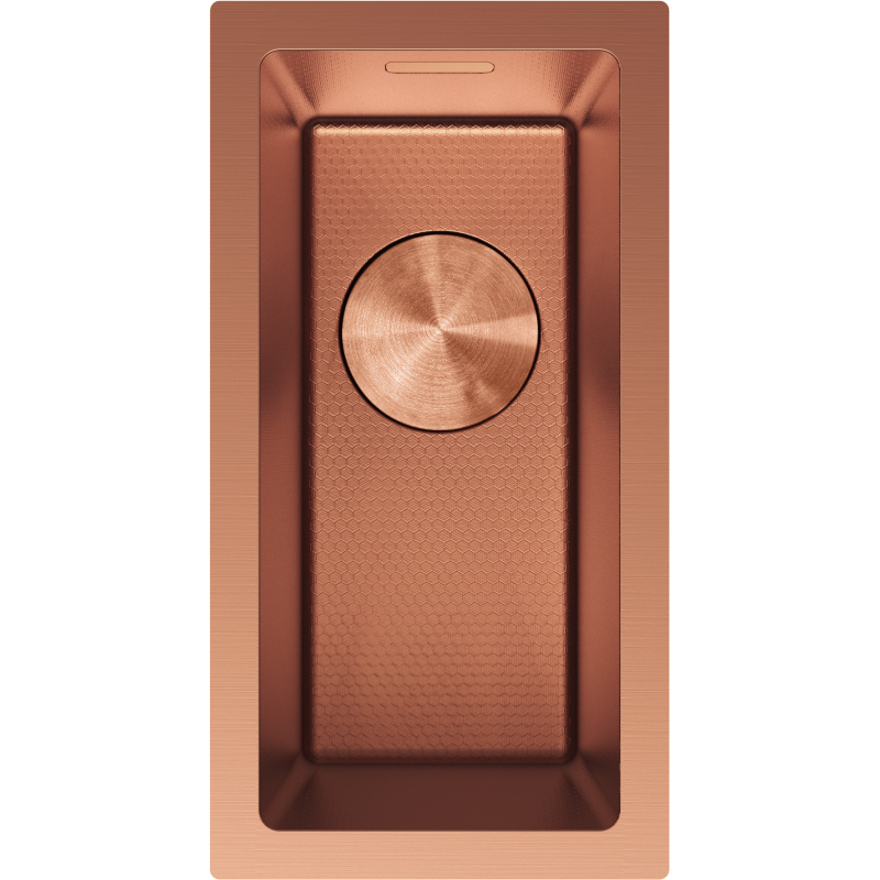 Mexen Trixo chiuvetă de bucătărie din oțel inoxidabil, cu 1 compartiment, 230 x 440 mm, cupru HC - 6411221000-65HC