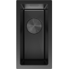 Mexen Trixo acél mosogató 1-medencés 230 x 440 mm, fekete - 6411221000-70