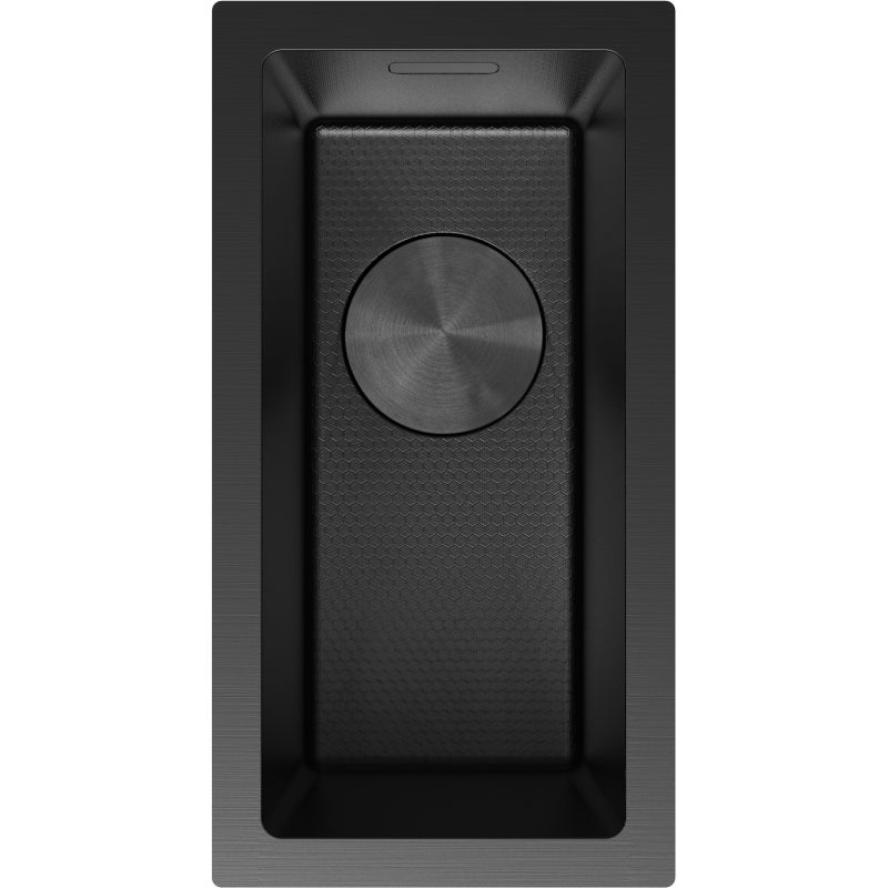Mexen Trixo acél mosogató 1-medencés 230 x 440 mm, fekete HC - 6411221000-70HC