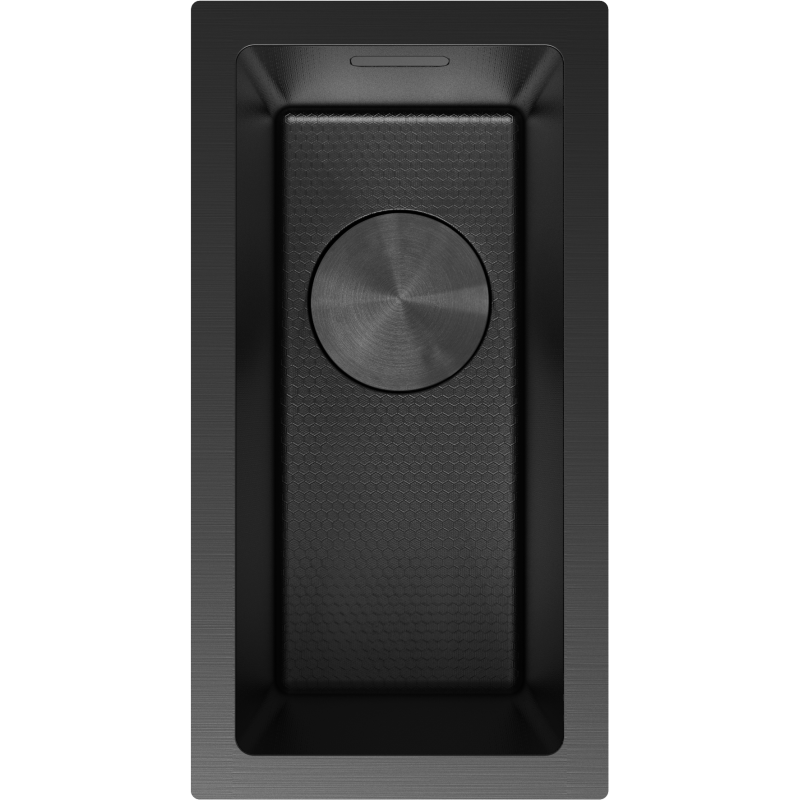 Mexen Trixo chiuvetă din oțel, 1 compartiment, 230 x 440 mm, negru HC - 6411221000-70HC