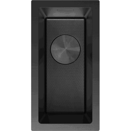 Mexen Trixo chiuvetă din oțel, 1 compartiment, 230 x 440 mm, negru HC - 6411221000-70HC