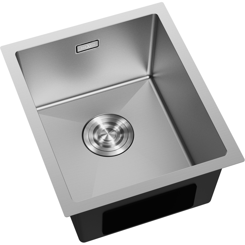 Mexen Trixo chiuvetă de oțel cu 1 compartiment 370 x 440 mm, inox - 6412371000-01