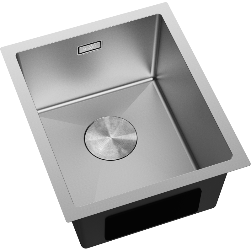 Mexen Trixo chiuvetă de oțel cu 1 compartiment 370 x 440 mm, inox - 6412371000-01