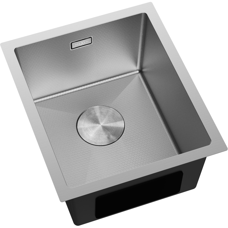 Mexen Trixo chiuvetă de bucătărie din oțel 1-cu o cameră 370 x 440 mm, inox HC - 6412371000-01HC