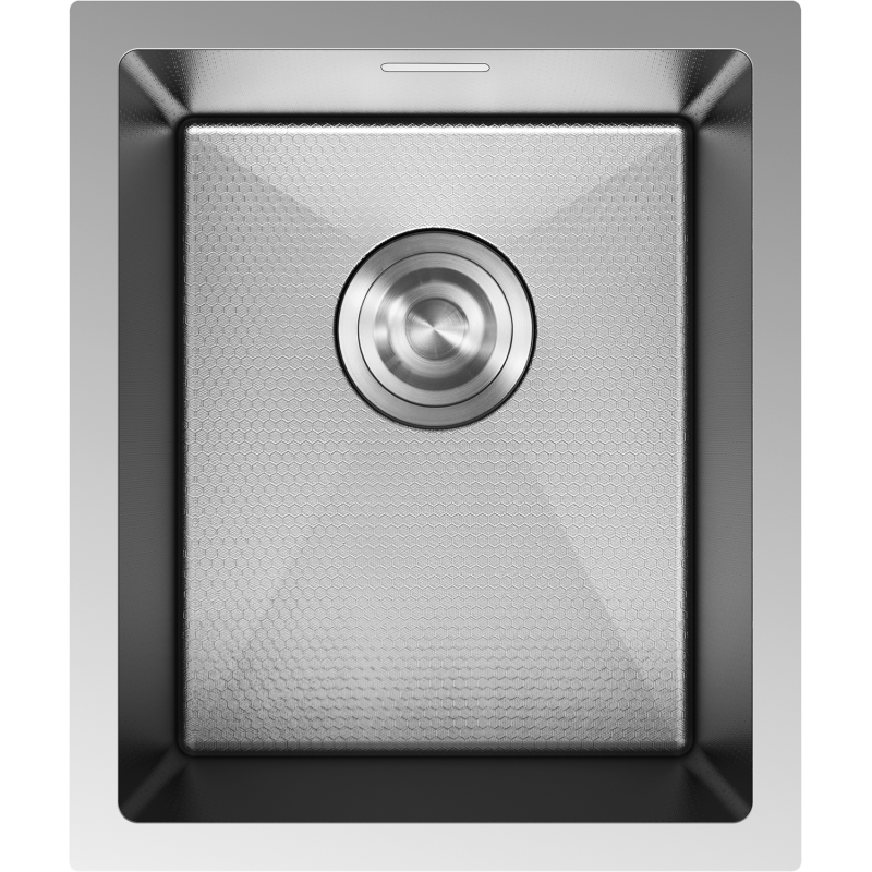 Mexen Trixo egytálcás rozsdamentes acél mosogató 370 x 440 mm, inox HC - 6412371000-01HC