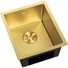 Mexen Trixo rozsdamentes acél mosogató 1-medencés 370 x 440 mm, arany - 6412371000-55