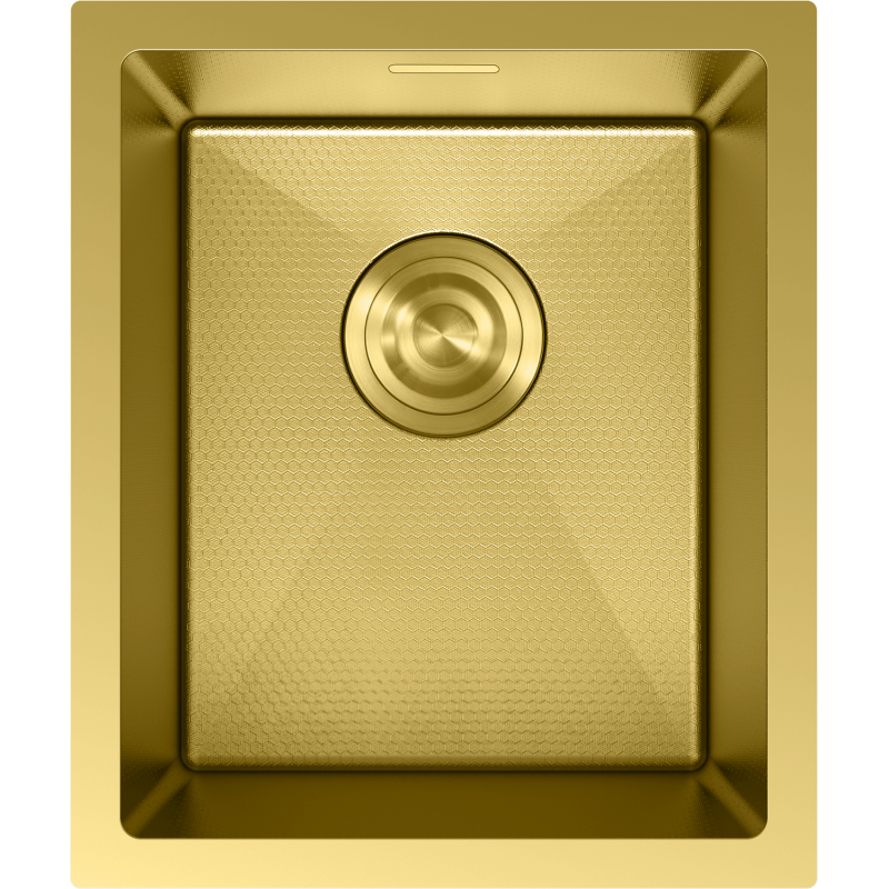 Mexen Trixo egytálcás rozsdamentes acél mosogató 370 x 440 mm, arany HC - 6412371000-55HC