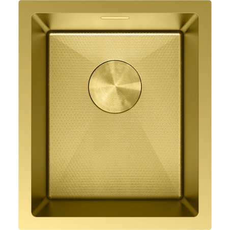 Mexen Trixo chiuvetă de bucătărie din oțel inoxidabil cu 1 compartiment 370 x 440 mm, aurie HC - 6412371000-55HC