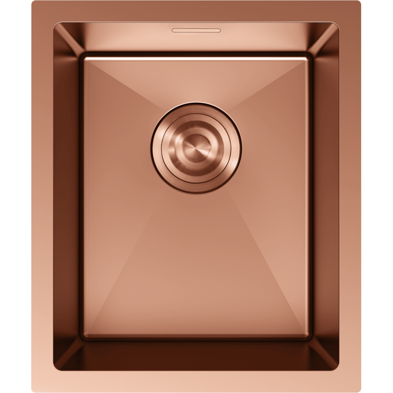 Mexen Trixo chiuvetă din oțel inoxidabil cu 1 compartiment 370 x 440 mm, cupru - 6412371000-65