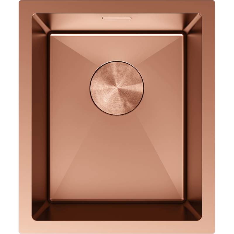 Mexen Trixo chiuvetă din oțel inoxidabil cu 1 compartiment 370 x 440 mm, cupru - 6412371000-65
