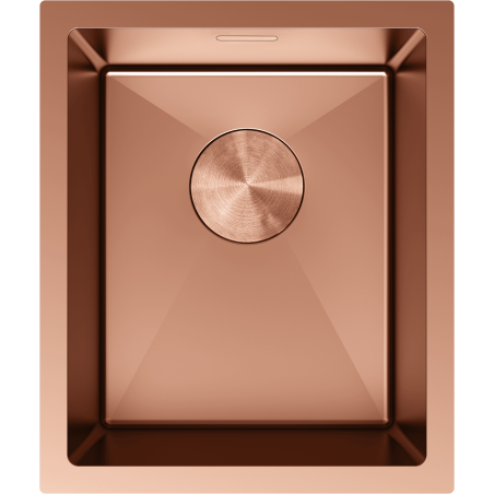 Mexen Trixo chiuvetă din oțel inoxidabil cu 1 compartiment 370 x 440 mm, cupru - 6412371000-65