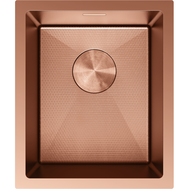 Mexen Trixo acél mosogató 1-medencés 370 x 440 mm, réz HC - 6412371000-65HC