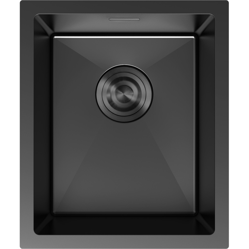 Mexen Trixo chiuvetă de bucătărie din inox 1 compartiment 370 x 440 mm, negru - 6412371000-70