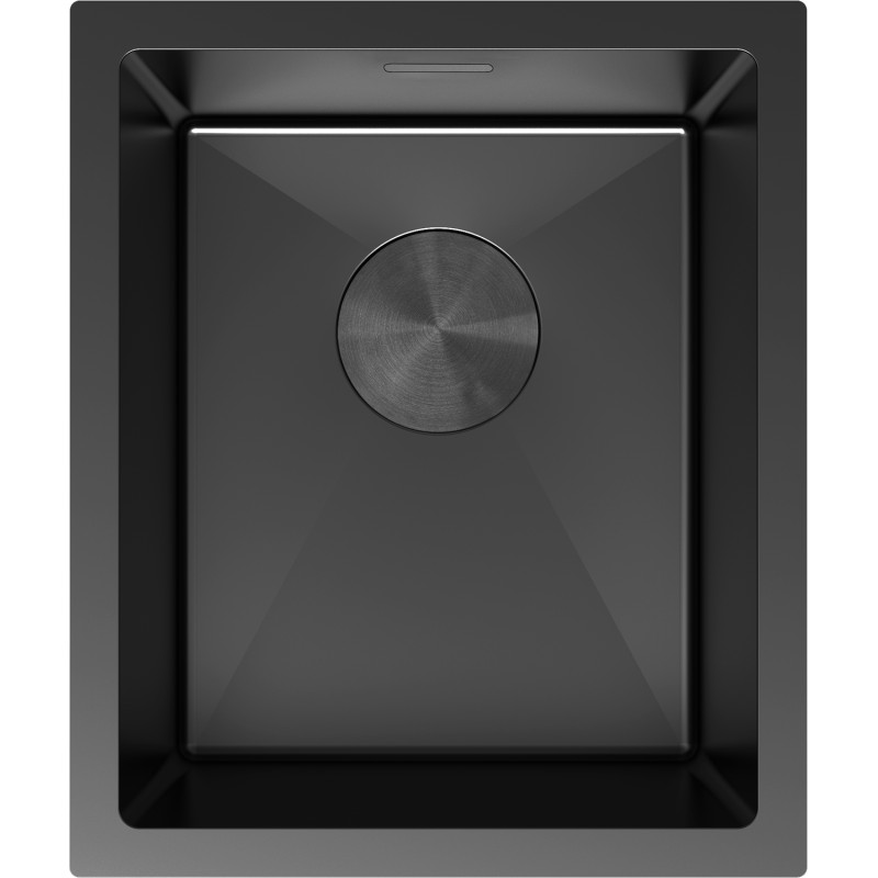 Mexen Trixo chiuvetă de bucătărie din inox 1 compartiment 370 x 440 mm, negru - 6412371000-70