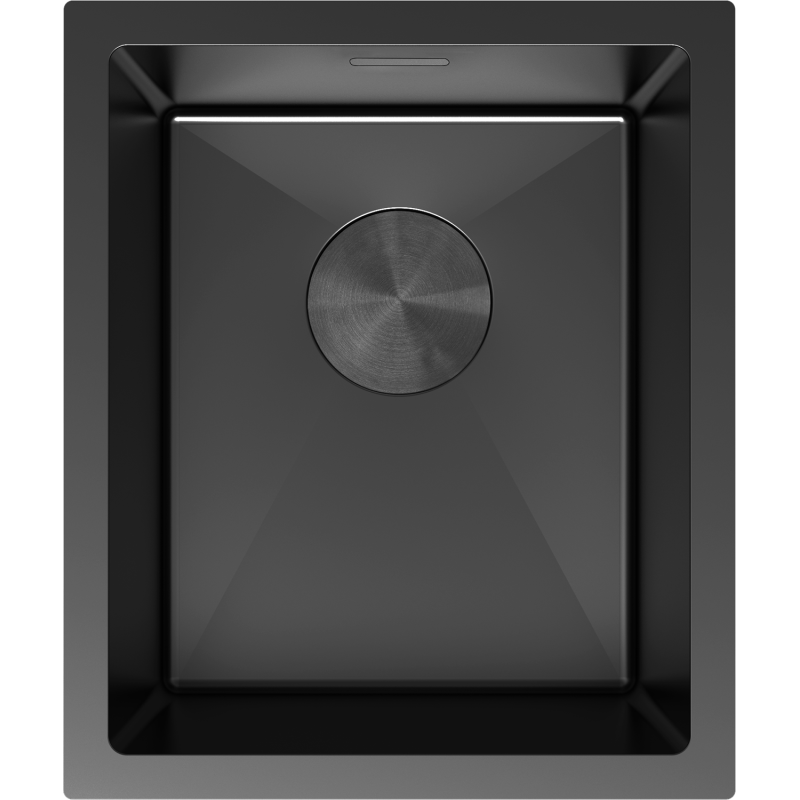 Mexen Trixo chiuvetă de oțel 1 cameră 370 x 440 mm, negru - 6412371000-70