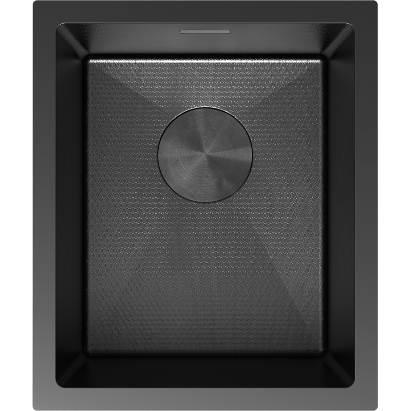 Mexen Trixo rozsdamentes acél mosogató 1-medencés 370 x 440 mm, fekete HC - 6412371000-70HC
