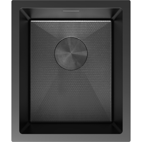 Mexen Trixo rozsdamentes acél mosogató 1-medencés 370 x 440 mm, fekete HC - 6412371000-70HC