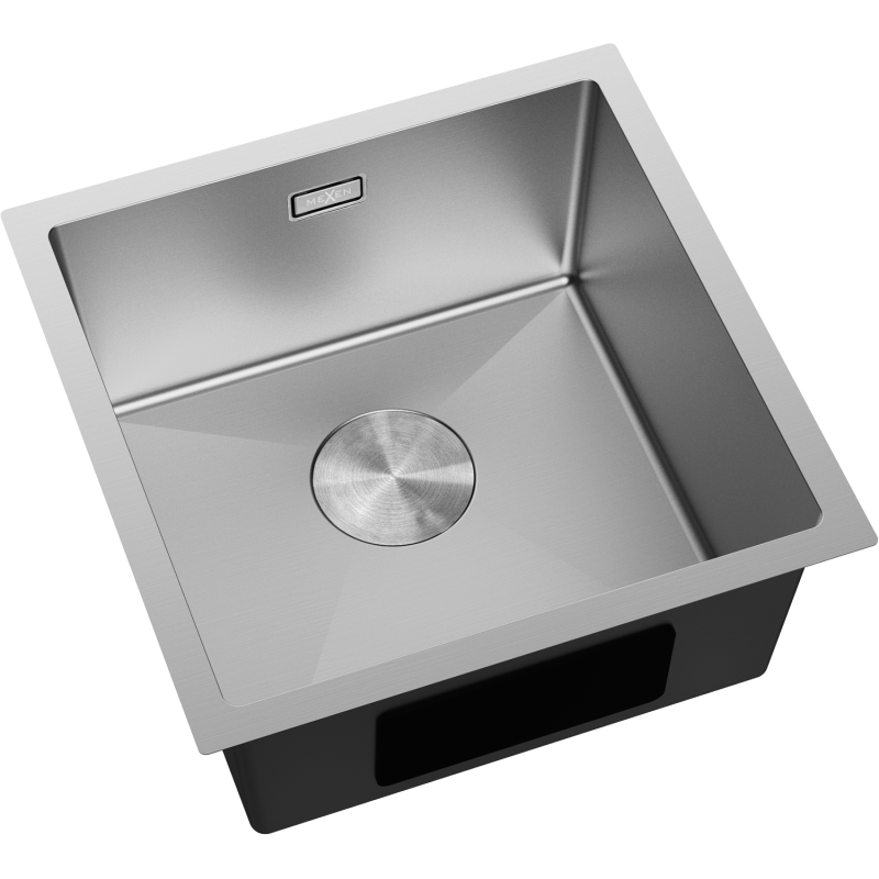 Mexen Trixo rozsdamentes acél mosogató 1-medencés 440 x 440 mm, inox - 6413441000-01