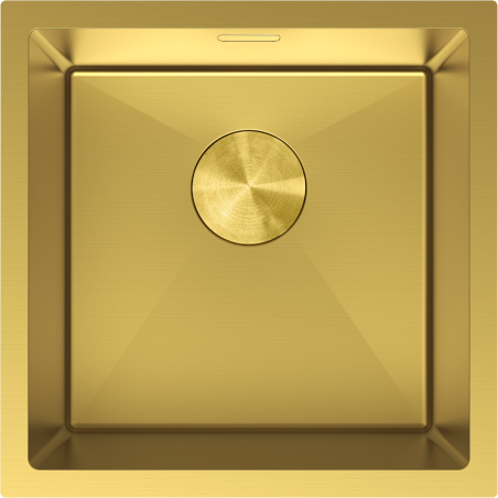 Mexen Trixo acél mosogató 1-medencés 440 x 440 mm, arany - 6413441000-55