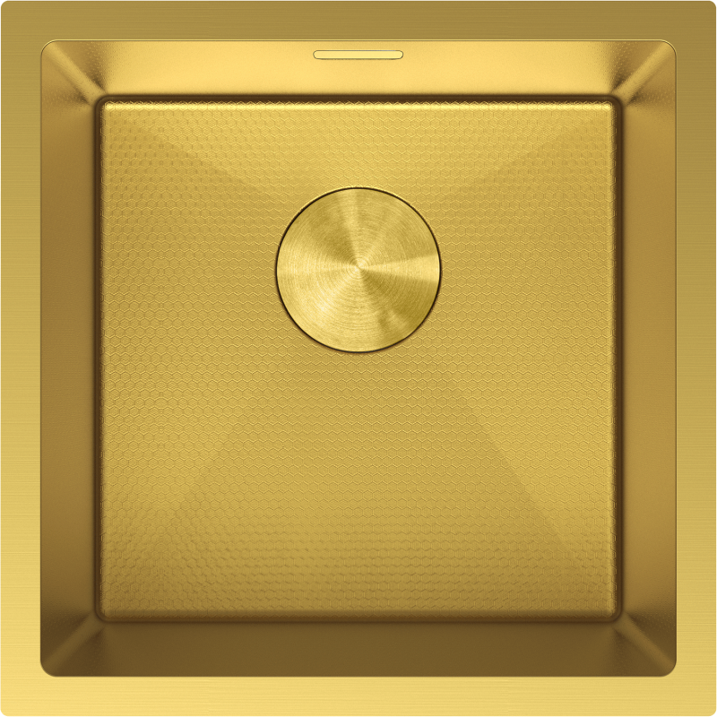 Mexen Trixo acél egykamrás mosogató 440 x 440 mm, arany HC - 6413441000-55HC