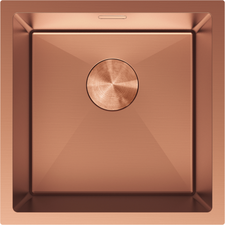 Mexen Trixo egykamrás rozsdamentes mosogató 440 x 440 mm, réz - 6413441000-65