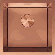 Mexen Trixo egykamrás rozsdamentes mosogató 440 x 440 mm, réz - 6413441000-65