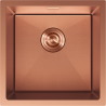 Mexen Trixo egy medencés rozsdamentes acél mosogató 440 x 440 mm, vörösréz HC - 6413441000-65HC