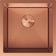 Mexen Trixo egy medencés rozsdamentes acél mosogató 440 x 440 mm, vörösréz HC - 6413441000-65HC